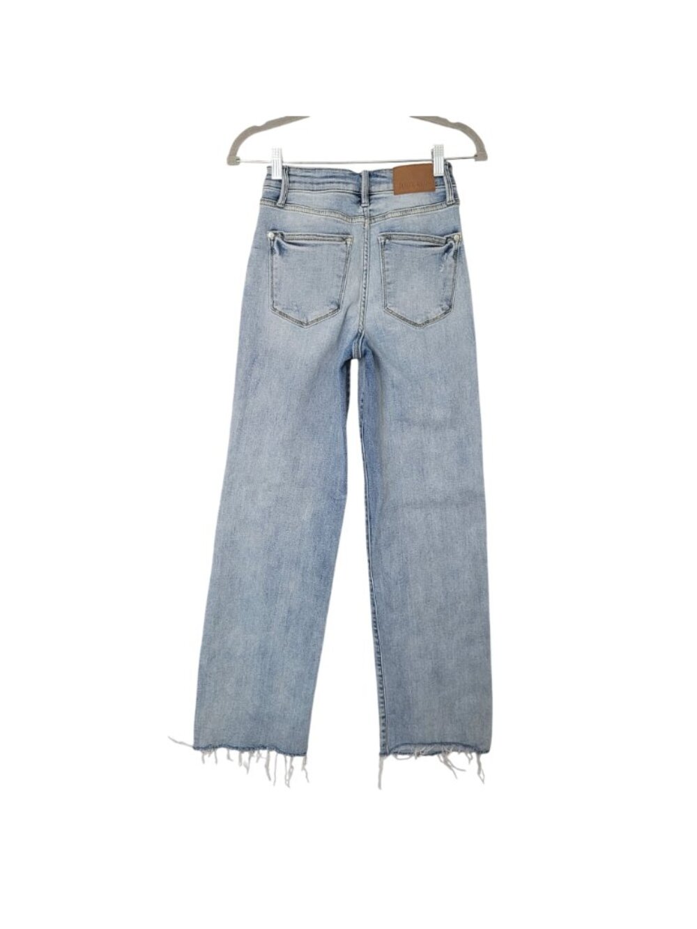 Judy Blue Straight Fit Distressed Jeans Womens Size 1/25 Blue Light Wash - Picture 2 of 8